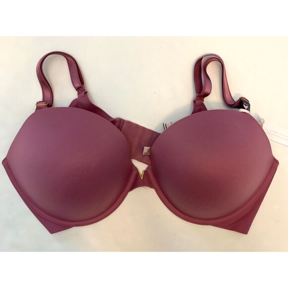 Victorias Secret Bra 40DD Love Cloud Push-Up Plunge Bra Smooth Lifting Lined - Picture 1 of 6